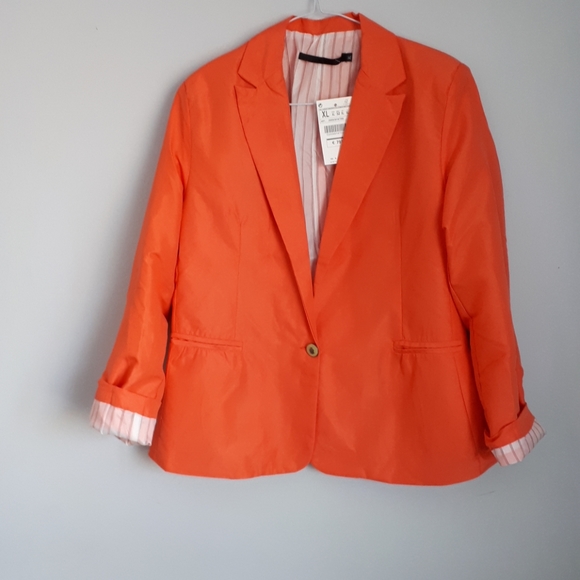 ZWRA Jackets & Blazers - ZWRA orange blazer, lined
